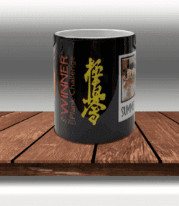 Presentation mug showcasing excellent sublimation pressing