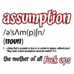 Assumption is the mother of all F*** Digital download files SVG