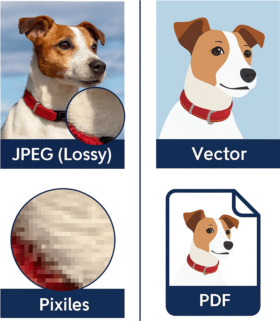 Dog Image formats icon vector jpeg - iUk - imuniqueUK