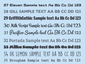 Fonts iUk